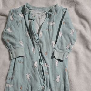 Carter's Light Blue Bunny Print Sleepwear